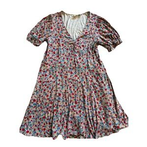 Boden‎ Floral Fit And Flare Short Sleeve Dress Size 12P